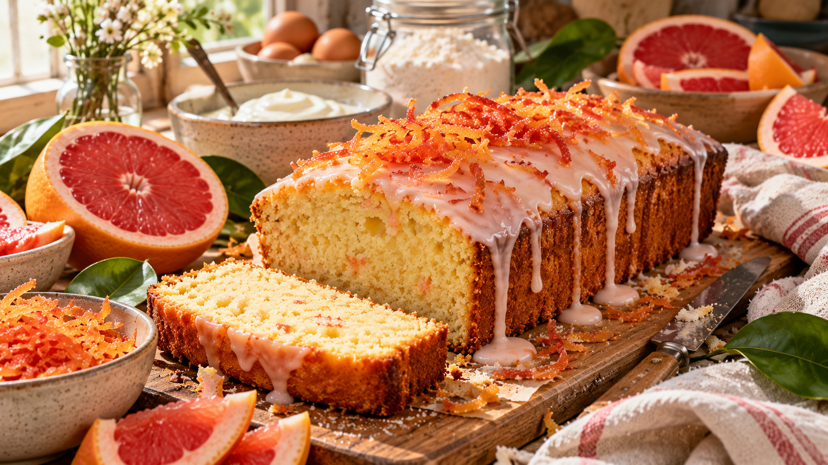 Grapefruit Yogurt Cake: Easy Winter Citrus Loaf